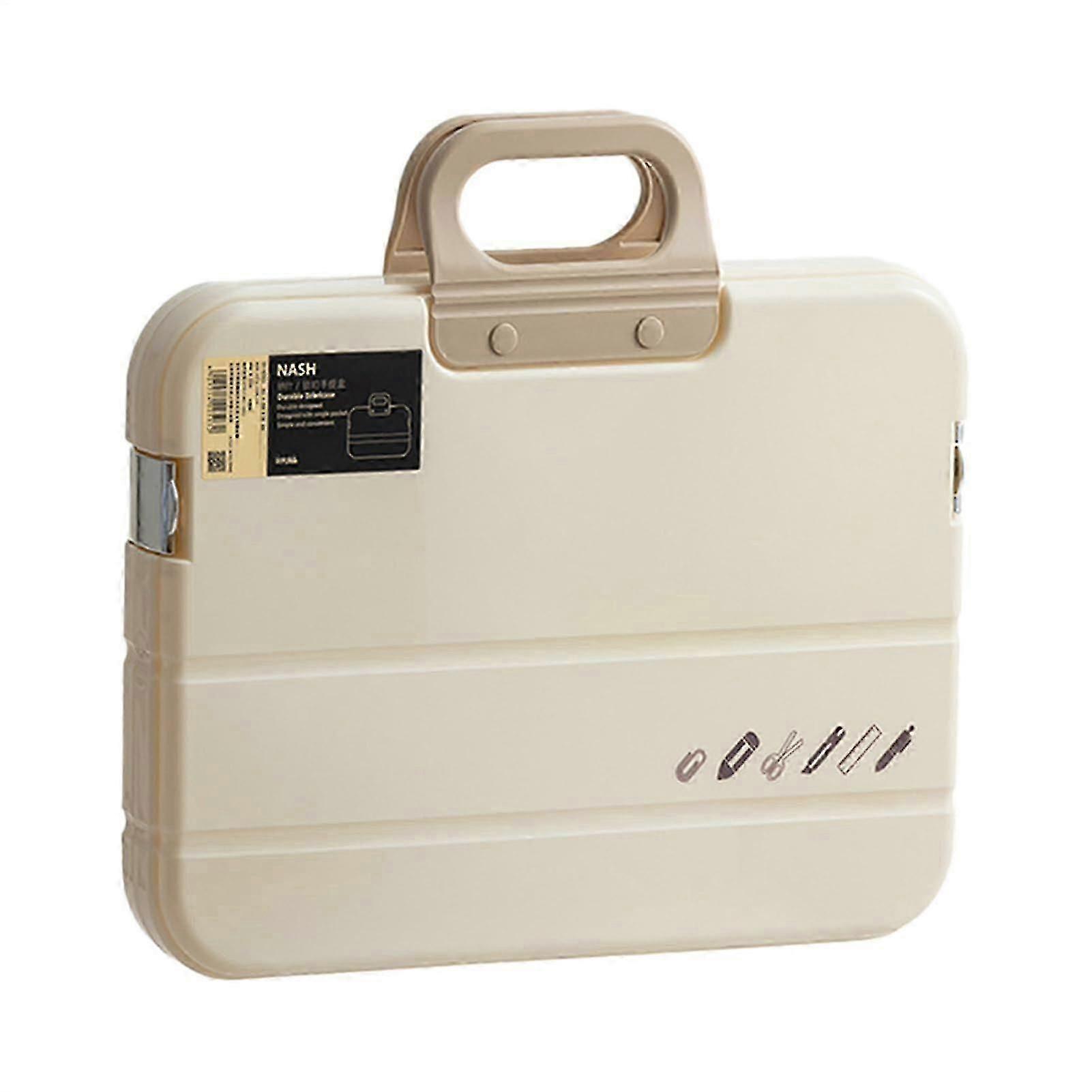 A4 Document Folder with Secure Lock: Portable Plastic Organizer for UK School and Business Use in 2025