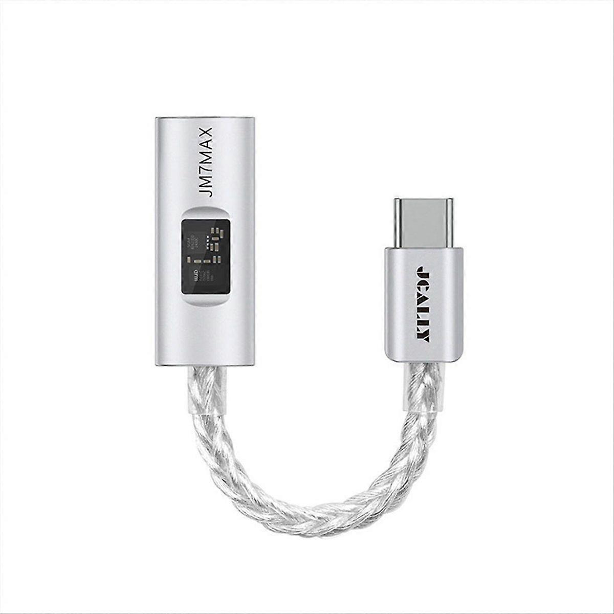 JM7MAX Type-C Portable Amplifier Visual HiFi USB to 3.5mm Digital CX31993 Adapter for Android/IOS