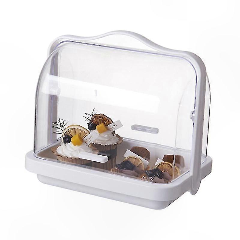 Transparent Multi-functional Storage Container for Bread and Bottles with Dust-proof Cover