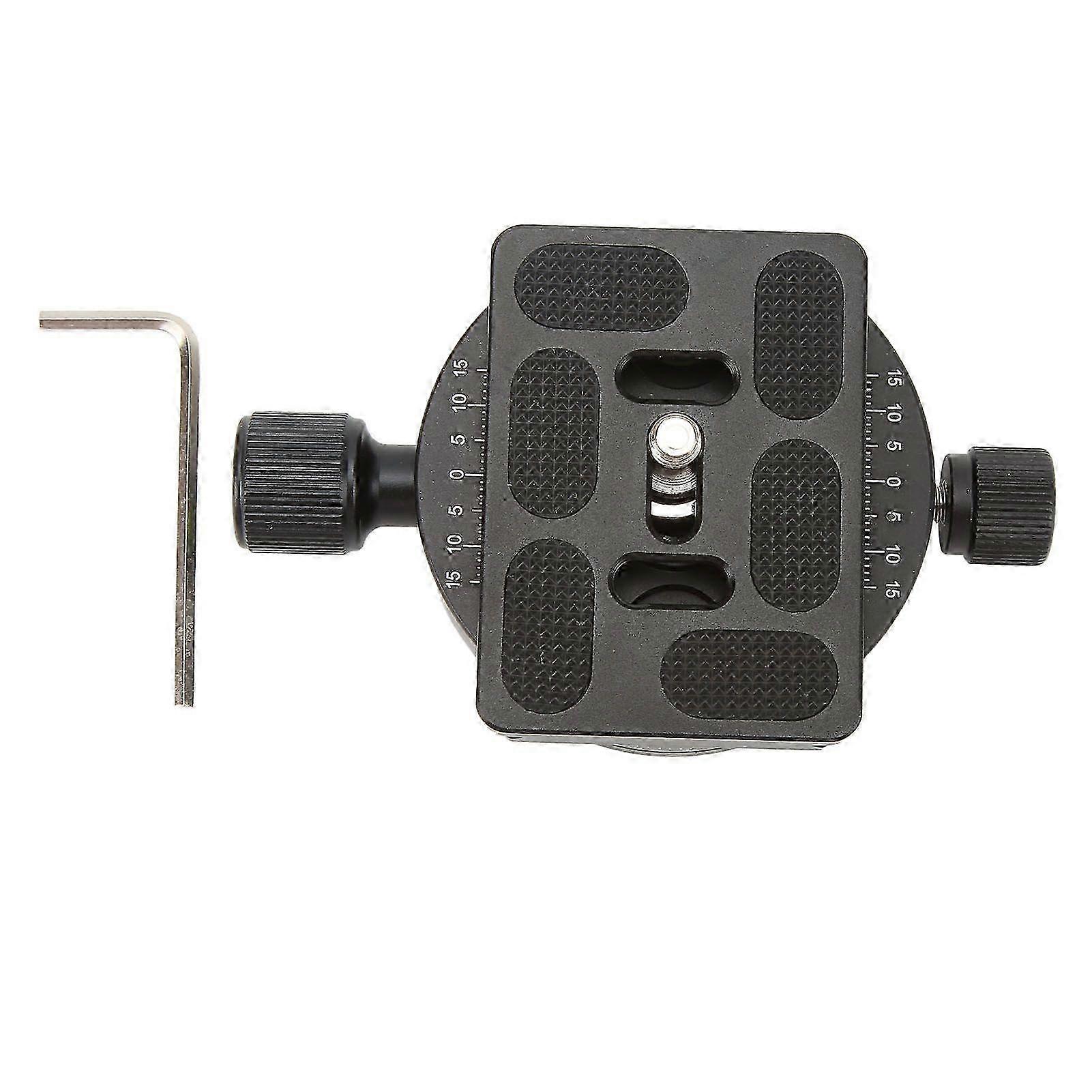 Camera Quick Release Plate Clamp Camera Adapter Plate 360 Degree Panorama Rotation for Camera Tripod Head QJ08S SZRH
