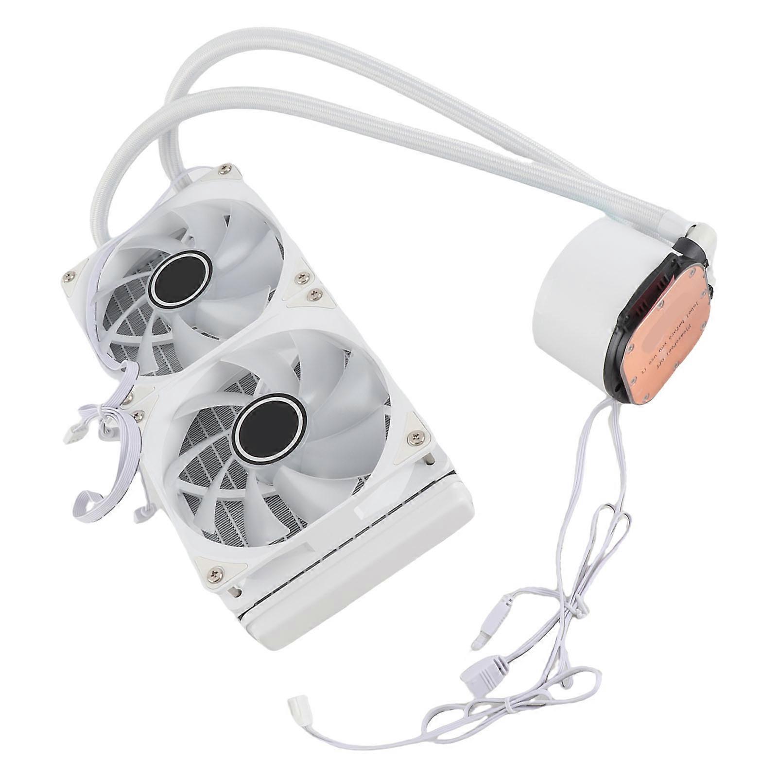 240mm CPU Cooler Double 120mm PWM Fan ARGB Sync Adjustable for LGA2066 2011 V3 2011 115X 1700 DC12V