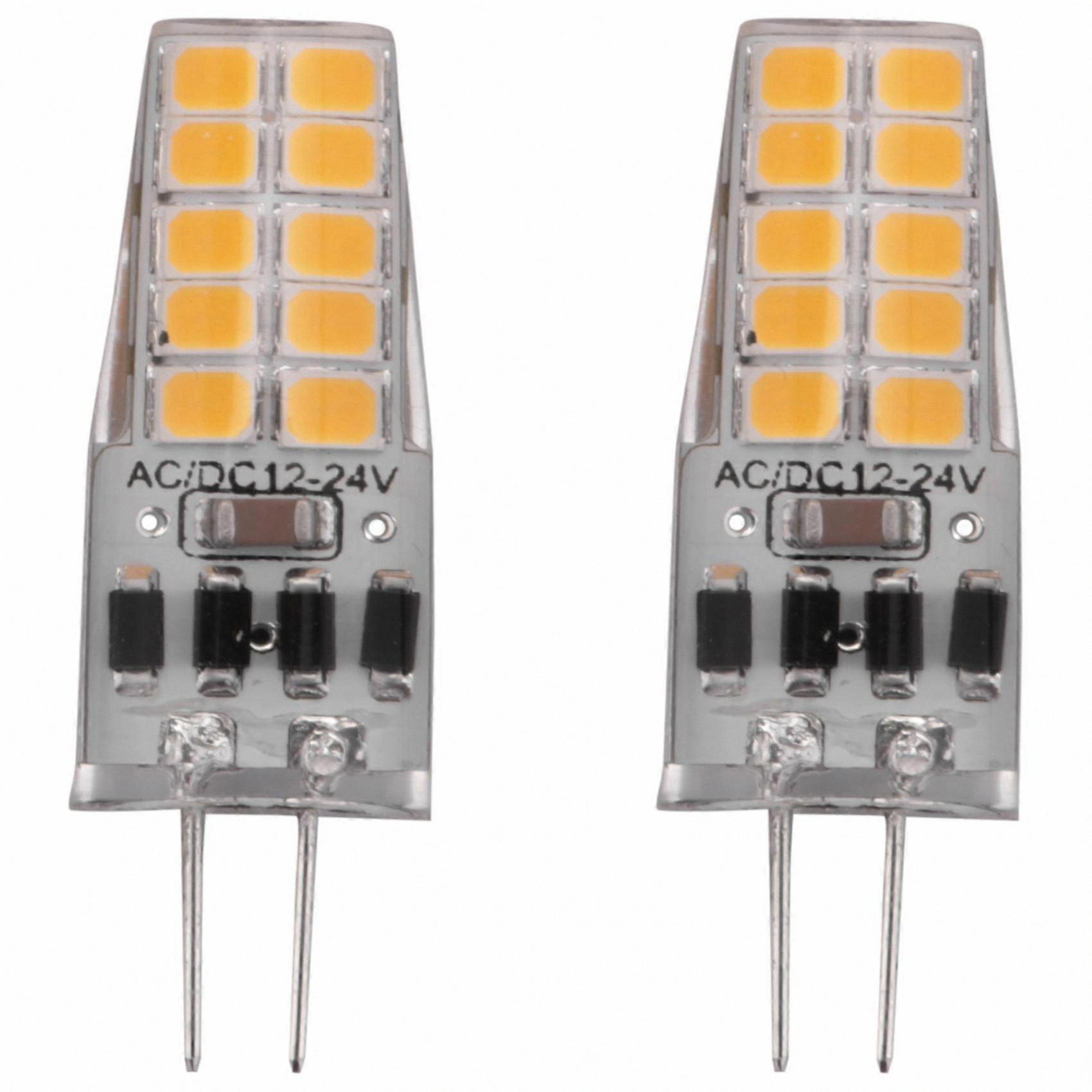 10-Pack G4 LED Bulbs 3W AC/DC 12V-24V 360° Beam 20 LEDs 2835SMD Halogen Replacement