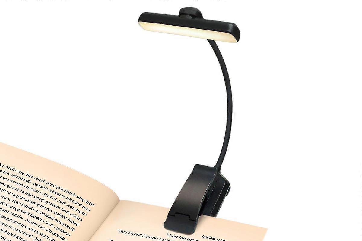 Rechargeable Book Light with Stepless Dimming or Bed Reading Studying Working