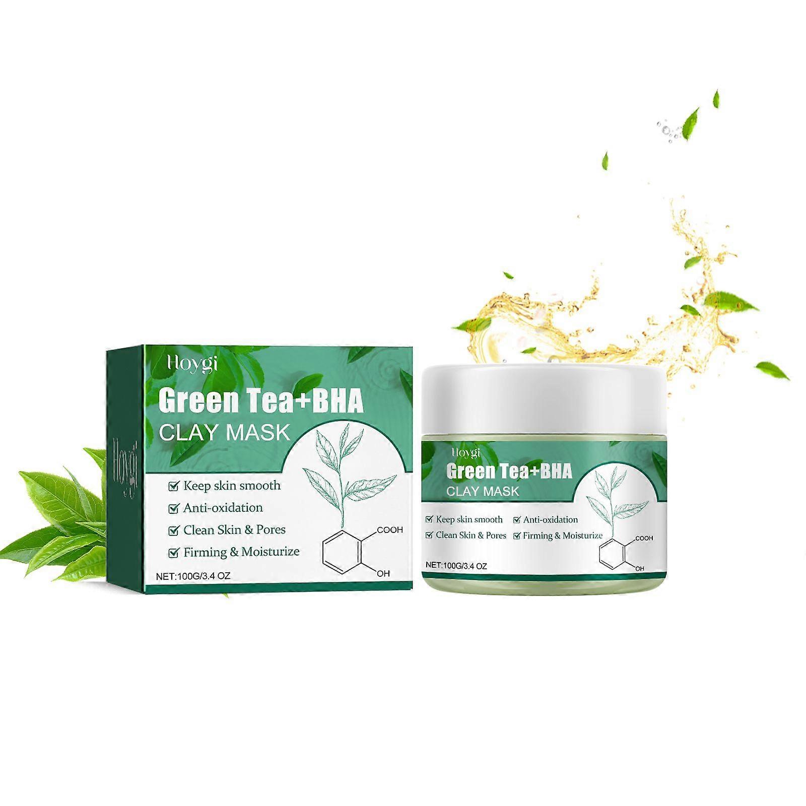 Green Tea Cleansing Mud Mask Contains Witch Hazel Leaf Extract