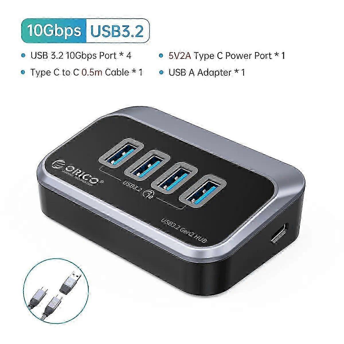 ORICO 10Gbps USB 3.2 HUB Super Speed Type-C Splitter OTG Adattatore con porta di alimentazione USB C per accessori per computer MacBook