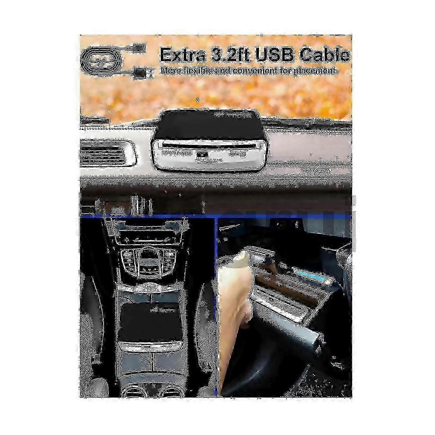 Externer Universal-CD-Player für Auto, tragbarer CD-Player, Anschluss an USB-Anschluss von Auto, Laptop, Fernseher, Cyvan TOP