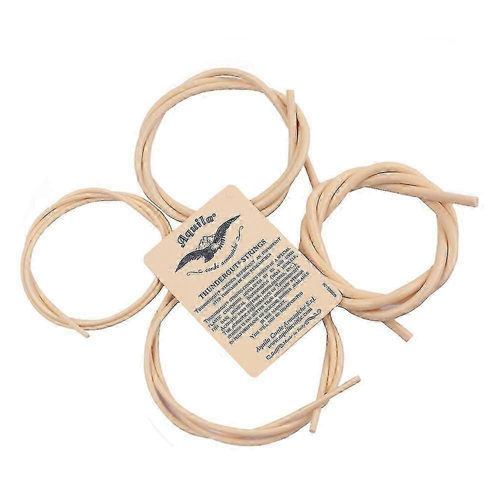 Ukulele Bass Ubass Strings Rubber Mateial, 4pcs/ Set