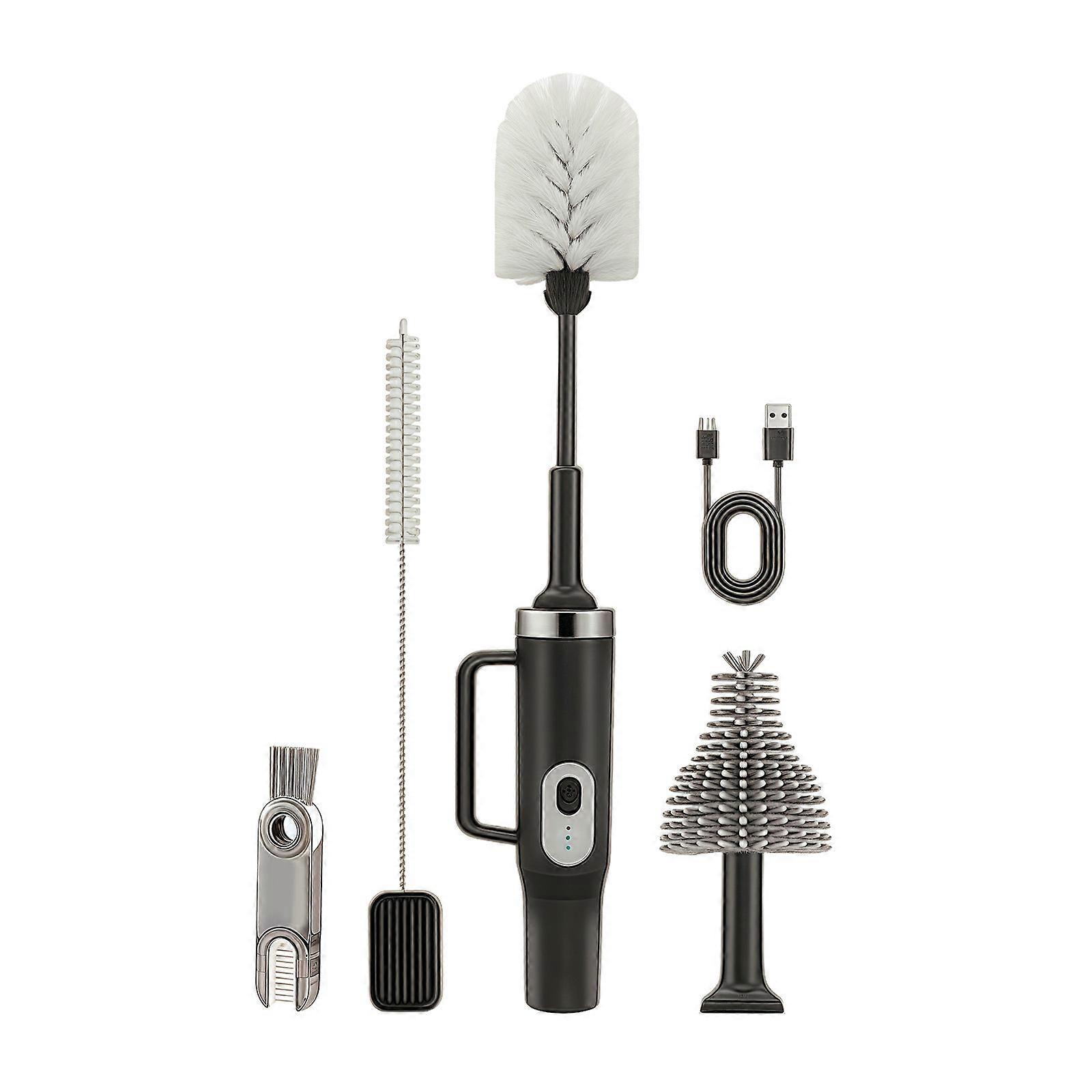 Integrated Rechargeable Bottle Scourer Electric Cleaning Structure for Infant Bottles Pacifiers Utensils Multicolor