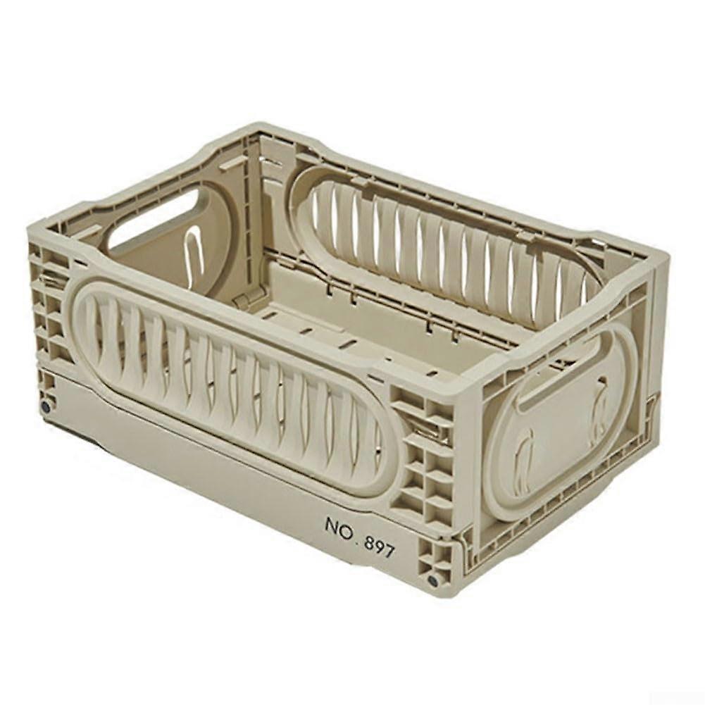 Foldable Storage Box for Outdoor Camping Wind Design Detachable Thickened PP Material Large Capacity Green Medium