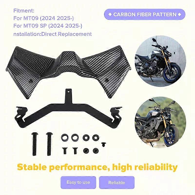 Aerodynamic Front Spoiler Kit Downforce Winglet For MT-09 MT09 MT-09 SP 2024 2025 Motorcycle