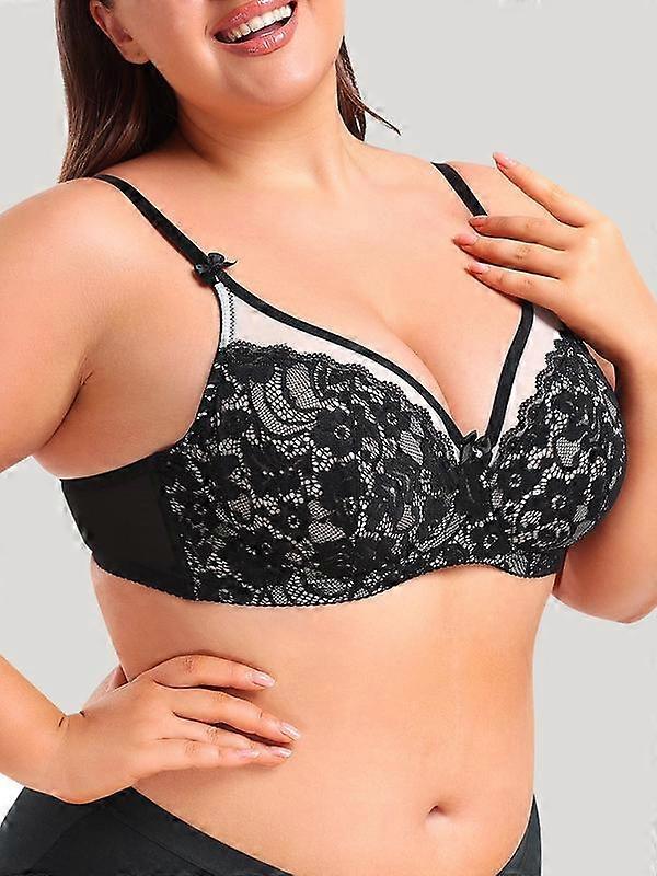 Women's Solid Lace Adjustable Strap Bcd Cup Bra, Thin Fabric Medium Support Multiway Bra for All Seasons, Fitted Stylish Underwear