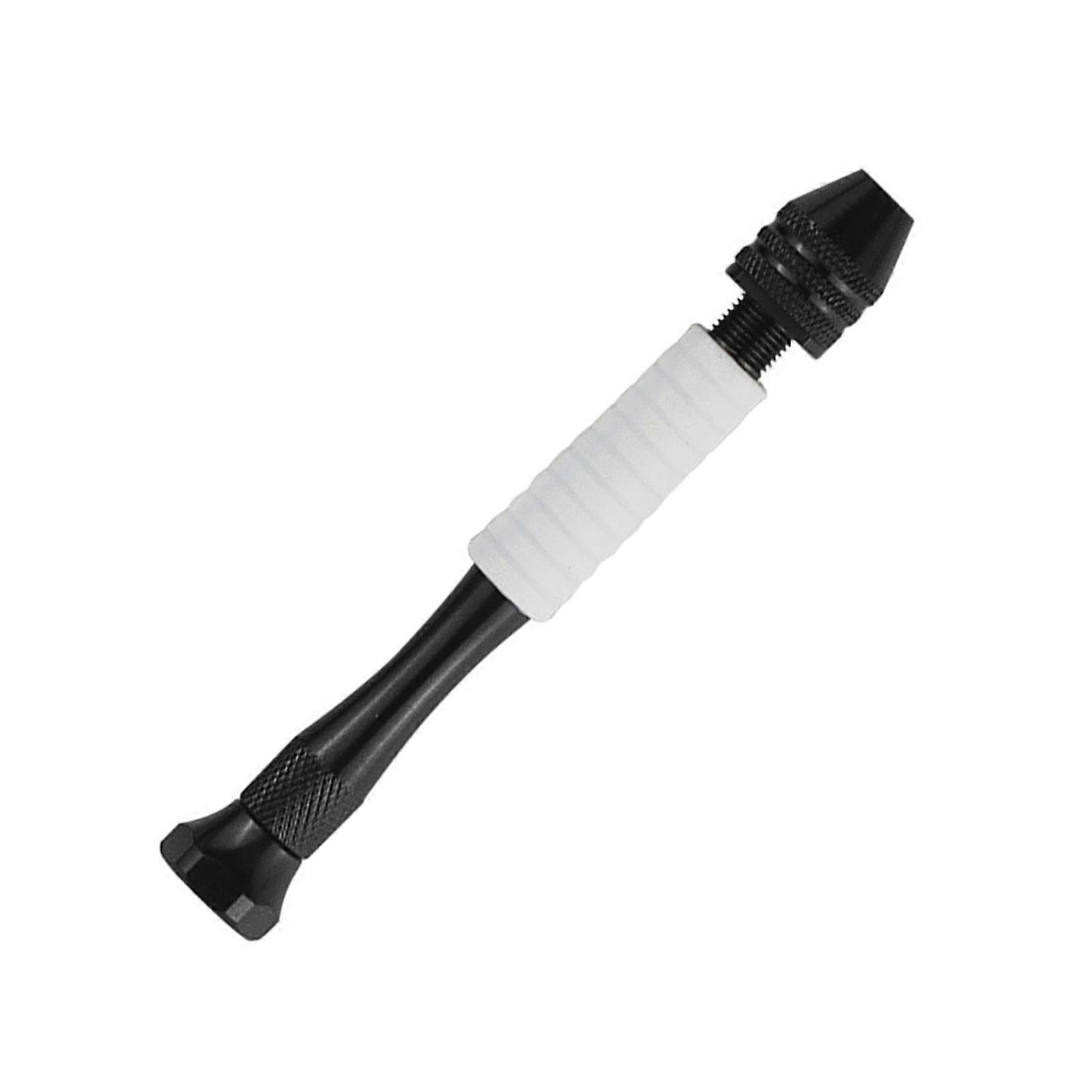 Handheld Multipurpose Manual Drill Grip Suitable For 0.3-3.4mm Bits Ideal For Electronics Repair And Outdoor Camping Use  White