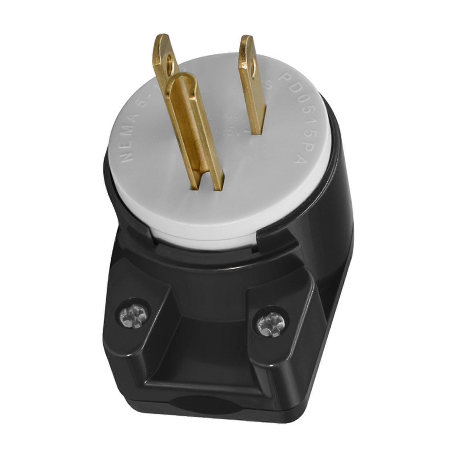 3 Prong Nema 5 15P Power Plug Support 15A 125V Power for Industrial and Residential Use Multicolor