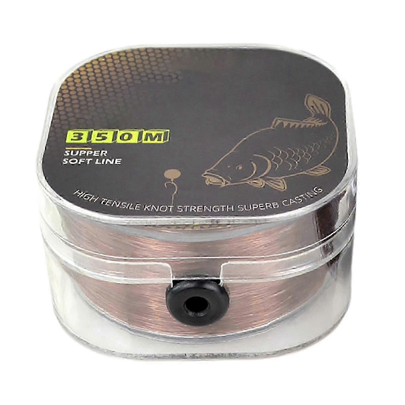 Strong Nylon Fishing Line Monofilament Fishing Wire Nylon String Cord Smooth Casting Line Flexible Fishing Cord brown