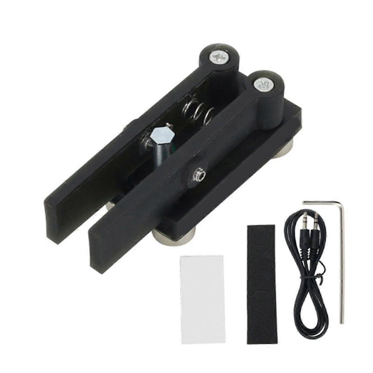 Double Paddle Telegraph Key with 3.5mm Interface Cable Automatic Morse Magnetic Base for Toll Excha