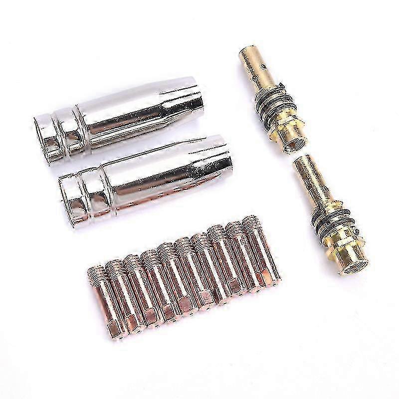 Welding Torch Consumables Set 14pcs Nozzles 0.8mm for 15AK MIG Gun