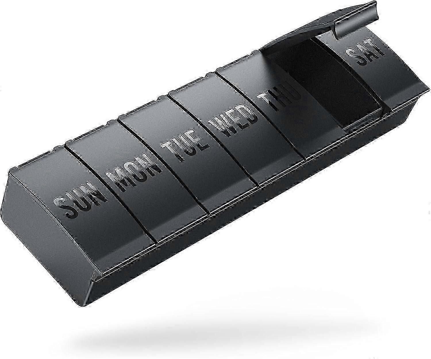 1PCA Extra Large 7 Day Pill Box Organiser, Weekly Vitamin Case Box Large Capacity Compartments, BPA-Free Medication Organiser