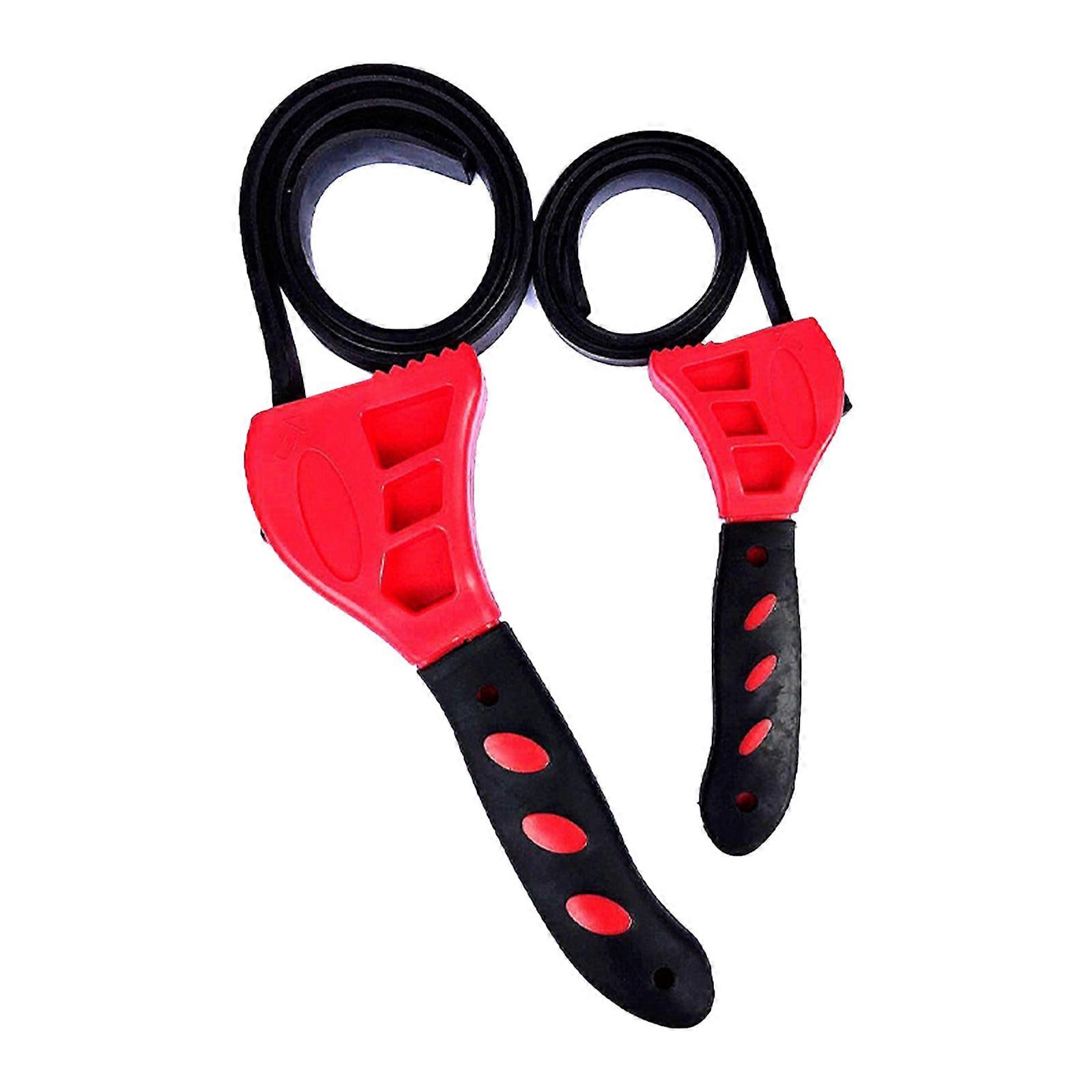 Professional Strap Wrench Versatile Wrench Set Heavy Duty Strap Wrench Simple to Use Excellent for Tight Space & pipe Multicolor
