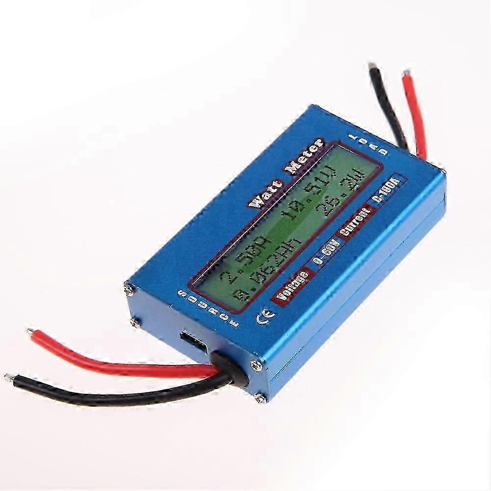 DC Power Analyser Watt Volt Amp Meter 12V 24V Solar Wind Analyzer LCD Digital Current Energy Meter DC Power Analyser Watt Volt