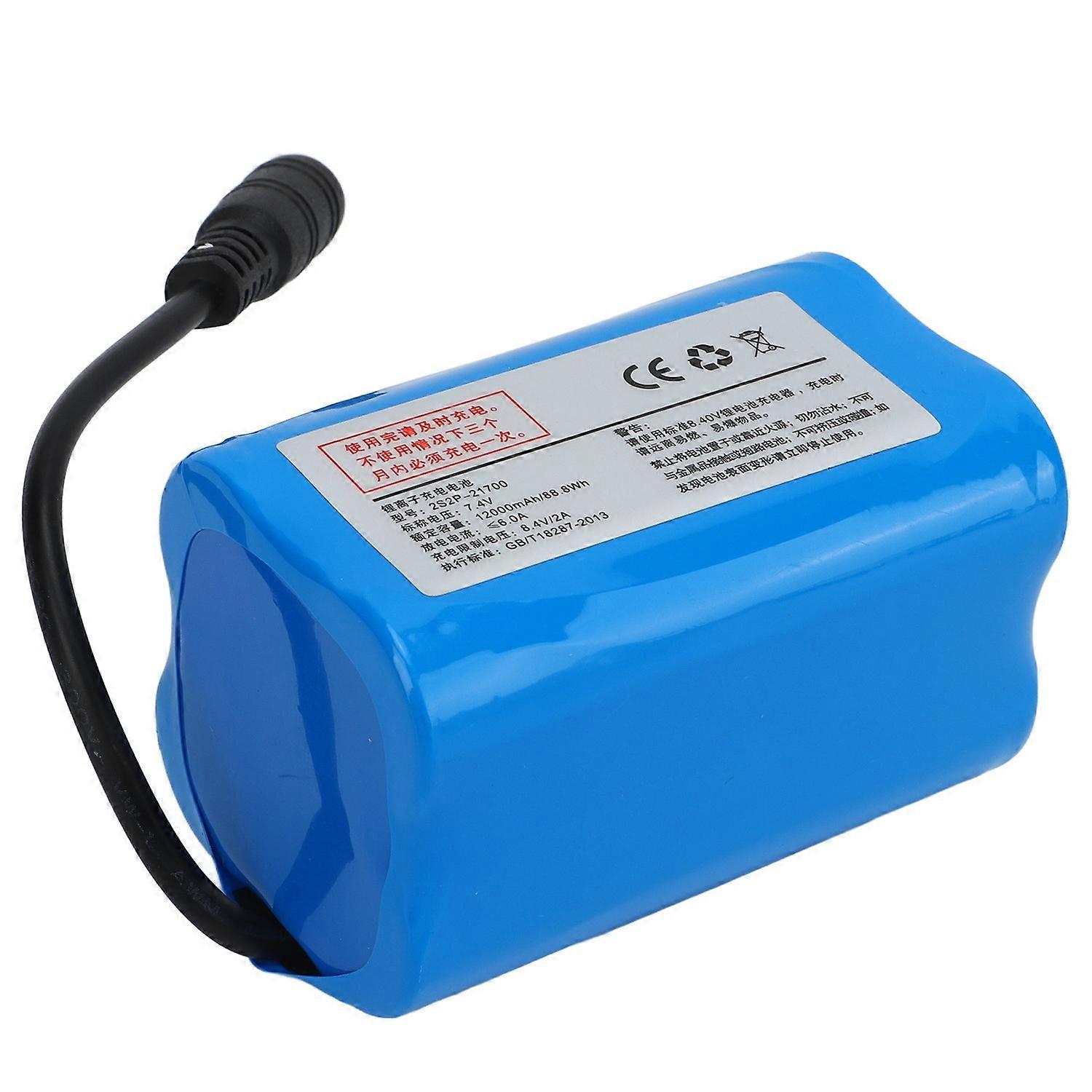 RC Nesting Boat Battery 12000mAh 7.4V Rechargeable Lithium Battery High Speed Speedboat Battery