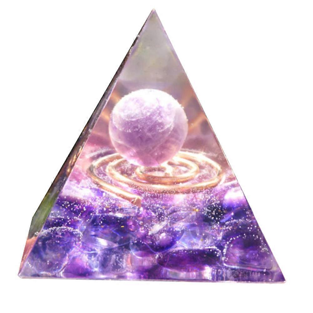Natural Stone Orgonite Gem Pyramid Crystals Orgone Energy Generator Healing Reiki Chakra Meditation Ornaments Crafts Decor