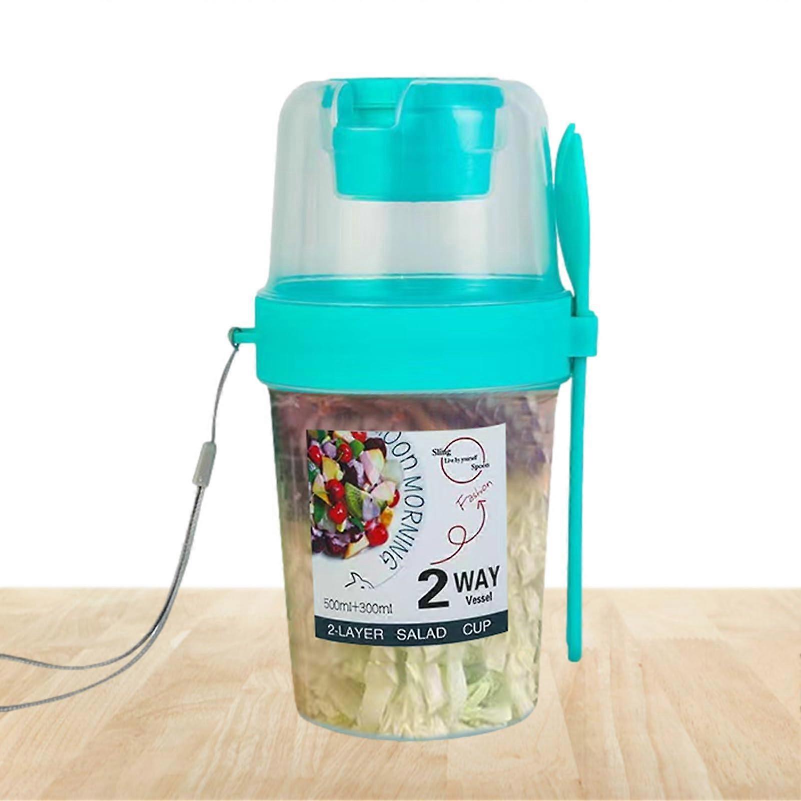 Portable Salad Cups Leakproof Container Meal Prep Snack Cup For Vegetable Salad Oatmeal Yogurt Fruits