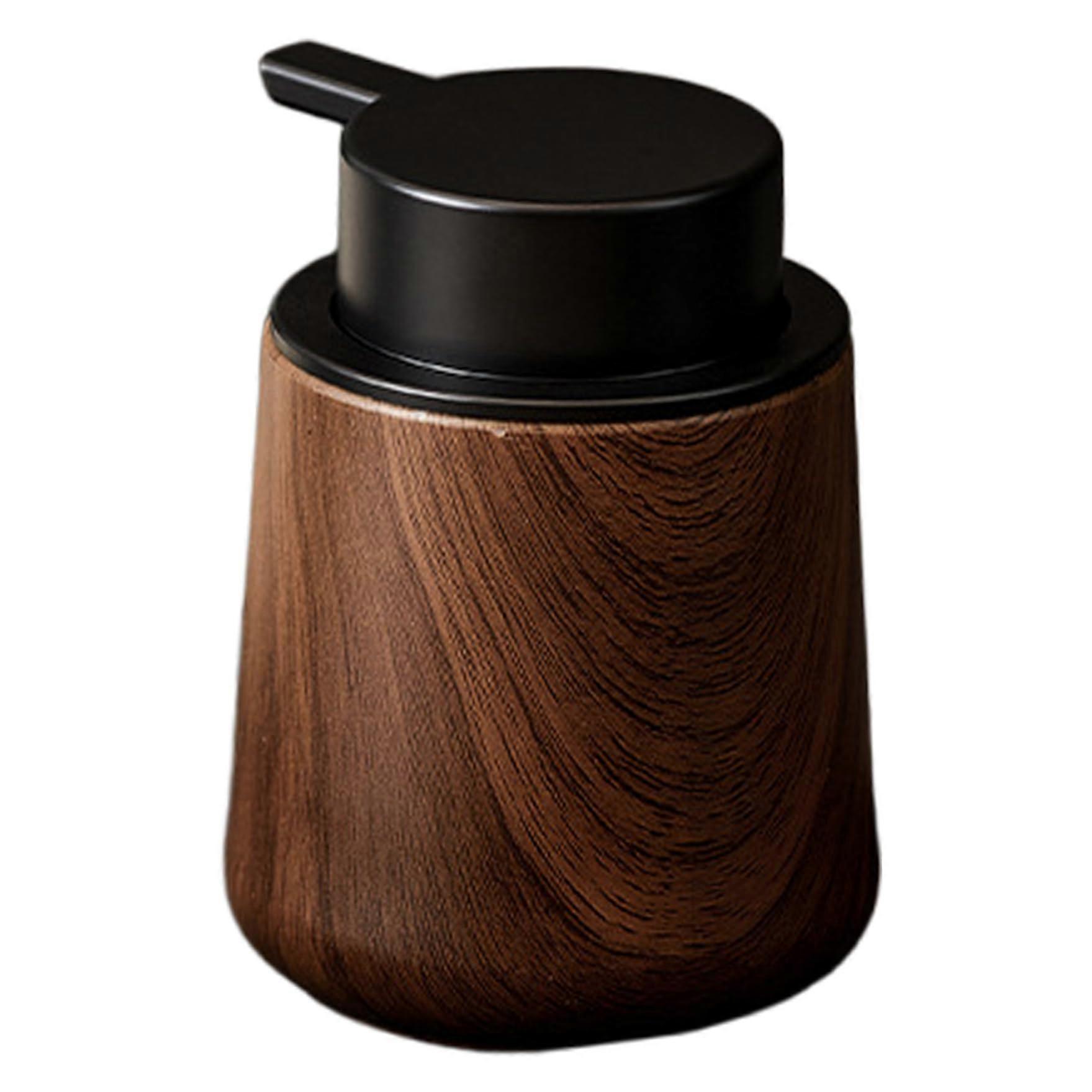 Foam Soap Dispenser Automatic Touchless Refillable Pump for Kitchen Bathroom Home Hotel Walnut