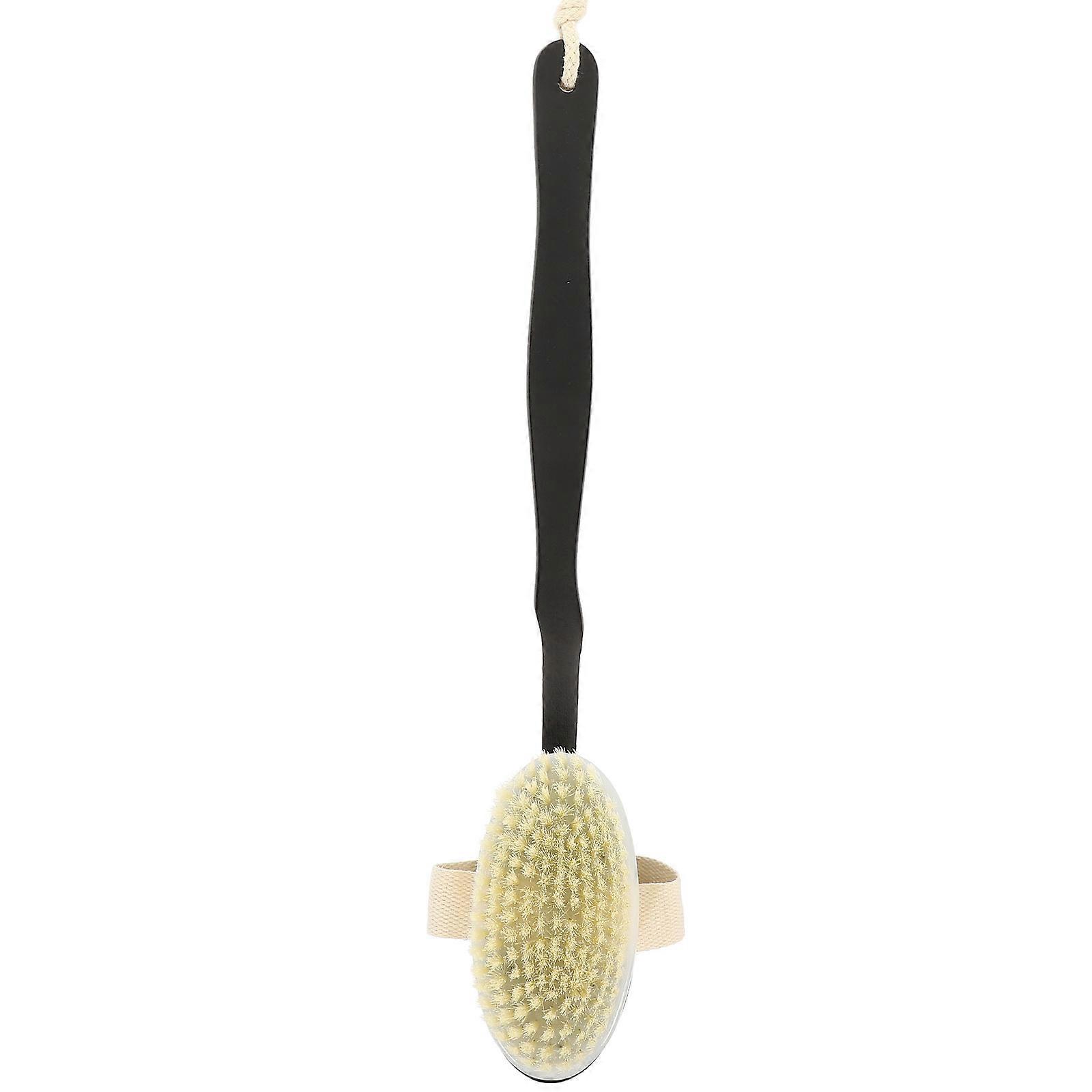 Back Brush for Shower Men Body Bathing Brush Black Nylon Material