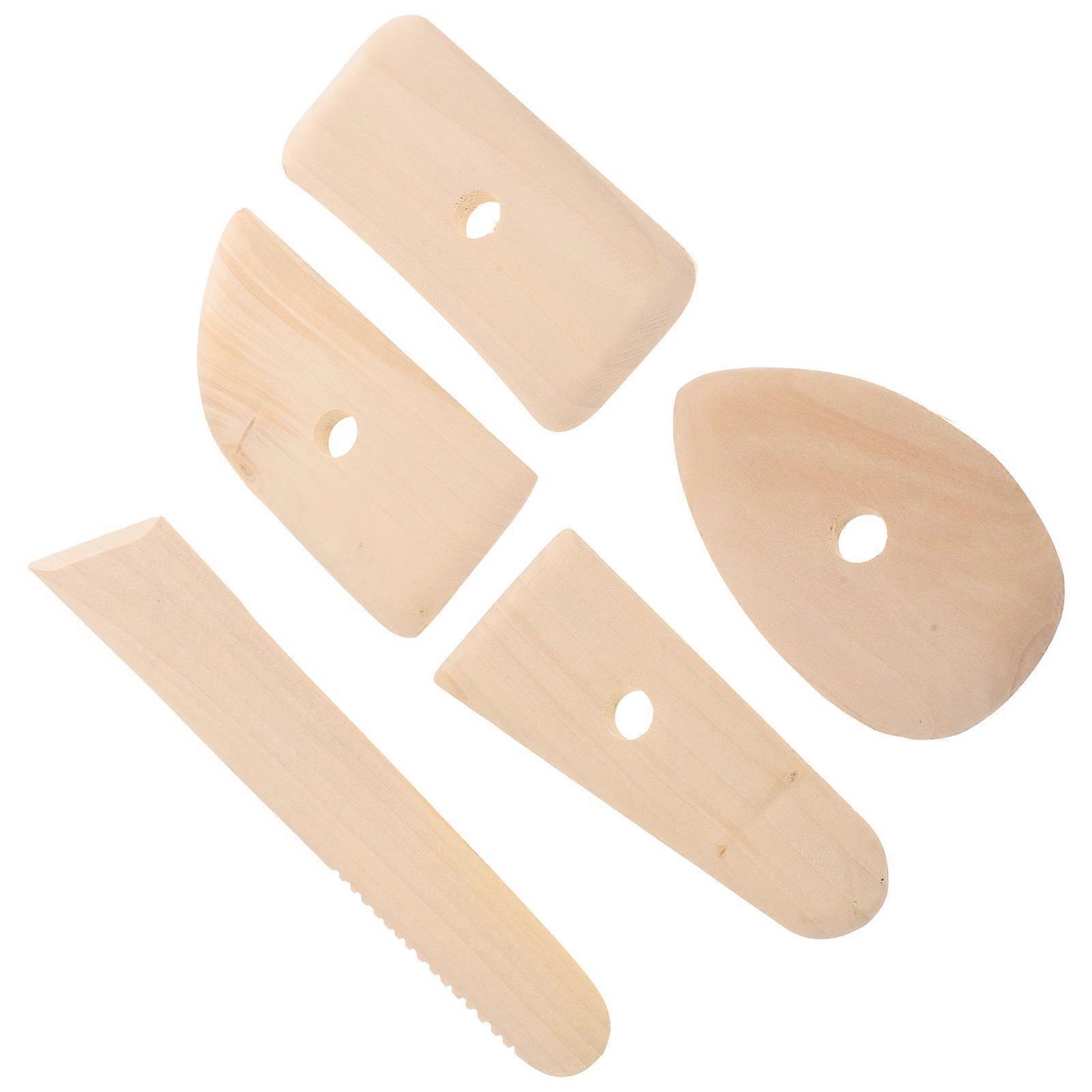 Pottery Tools Wooden Clay for 5Pcs Polymer Clay Tools