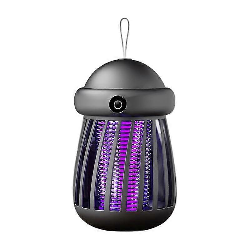 Electric Bugs Killers Lamp USB Rechargeable Night Light With Large Capacity Battery For Camping Grey Mosquito Killer
