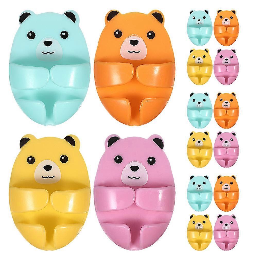 Multifunctional Self Adhesive Cord Organizer with Cute Bear Design for Storage Made of
