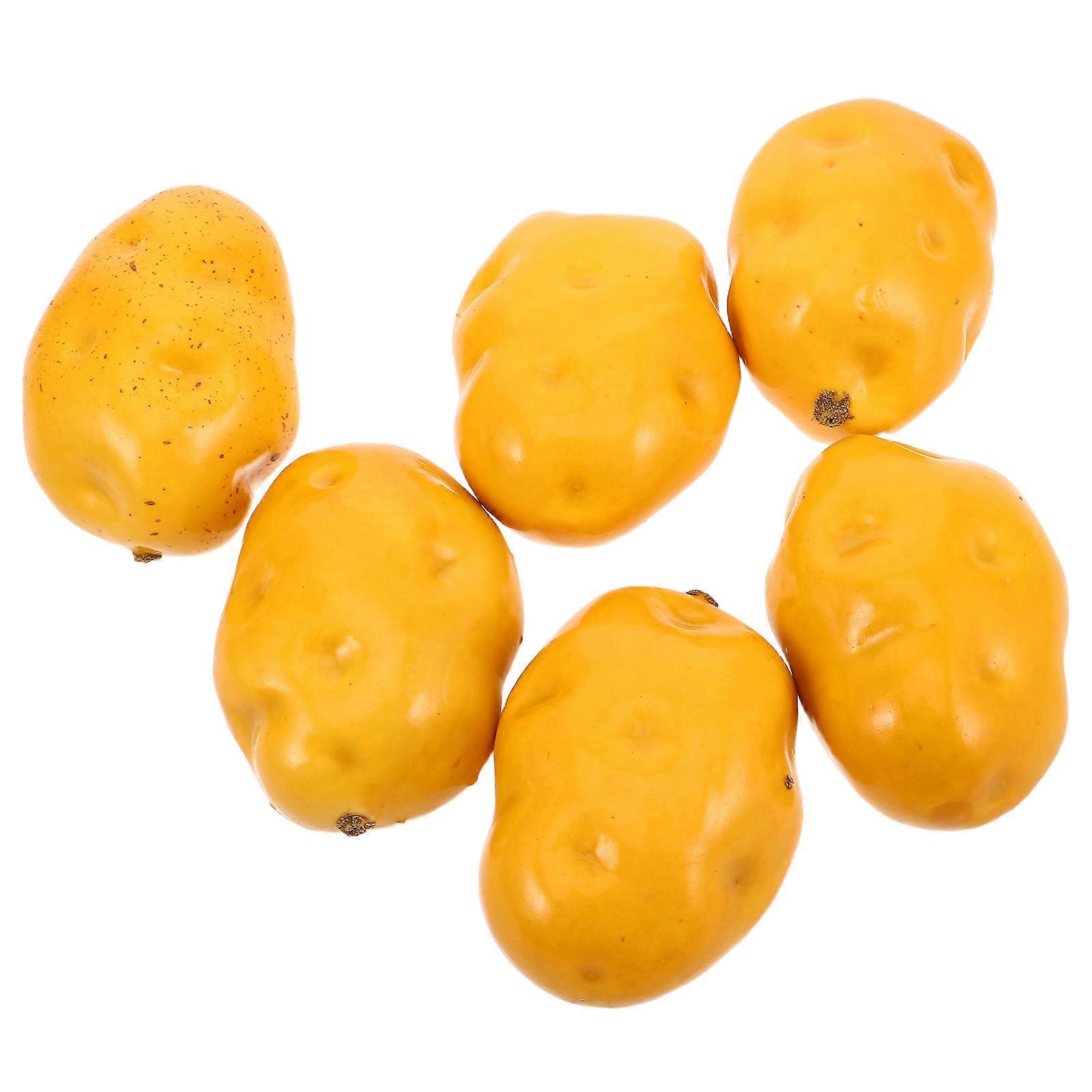 Simulation Potato Realistic Foam Potatoes for Decoration 12Pcs Artificial Models