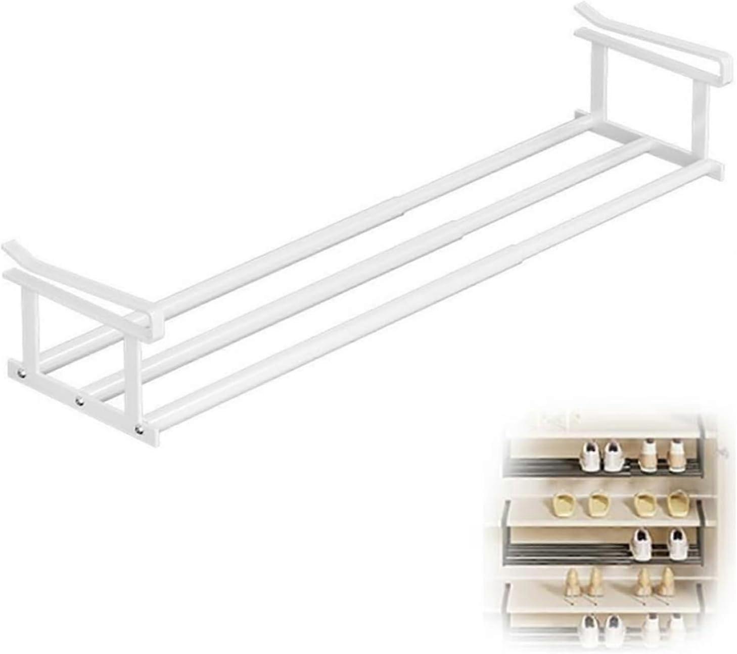 Cabinet Organizer Adjustable Telescopic Under Shelf Storage Rack Rust Resistant for Kitchen Closet