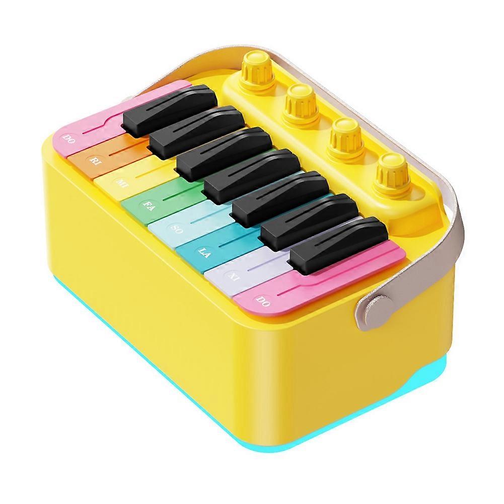 Piano Guitar Amplifier Electronic Drum Bluetooth Speaker Yellow