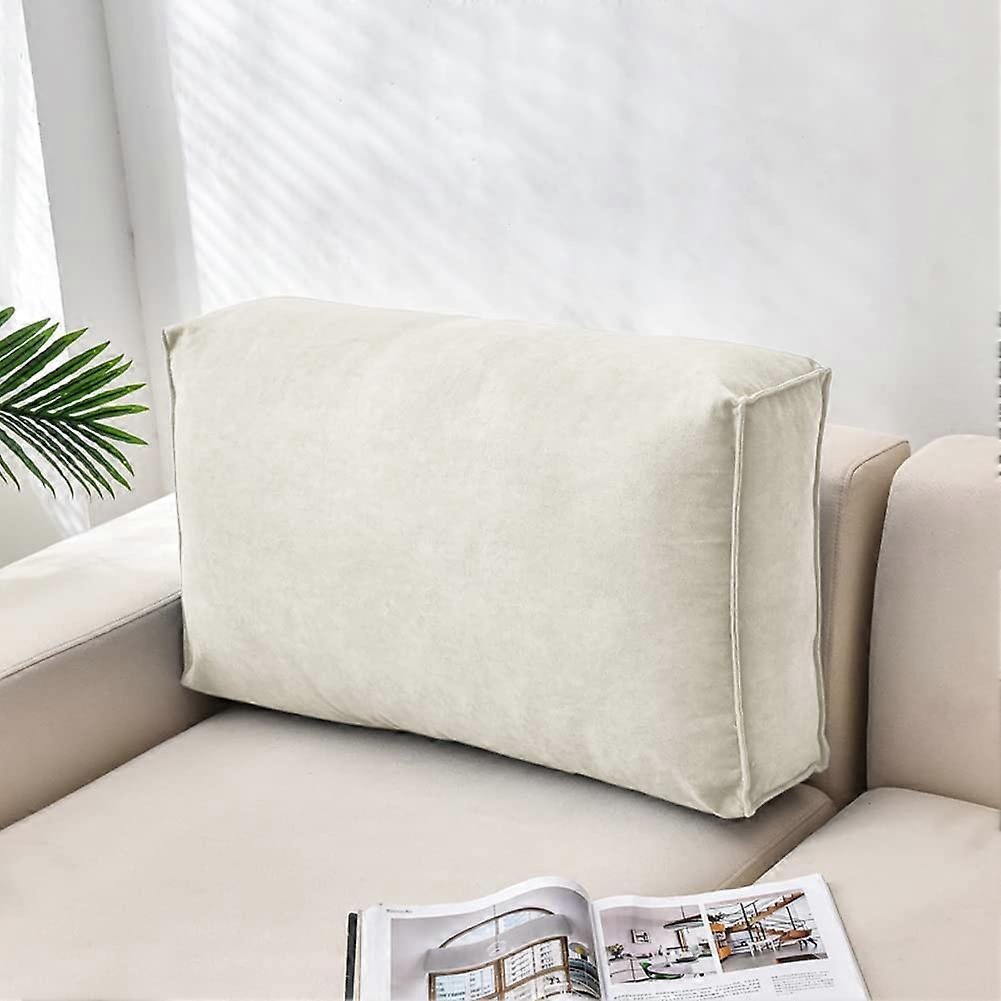 Luxury Sofa Back Cushion with Ergonomic Back Support, Large Reading Pillow with Washable Cover