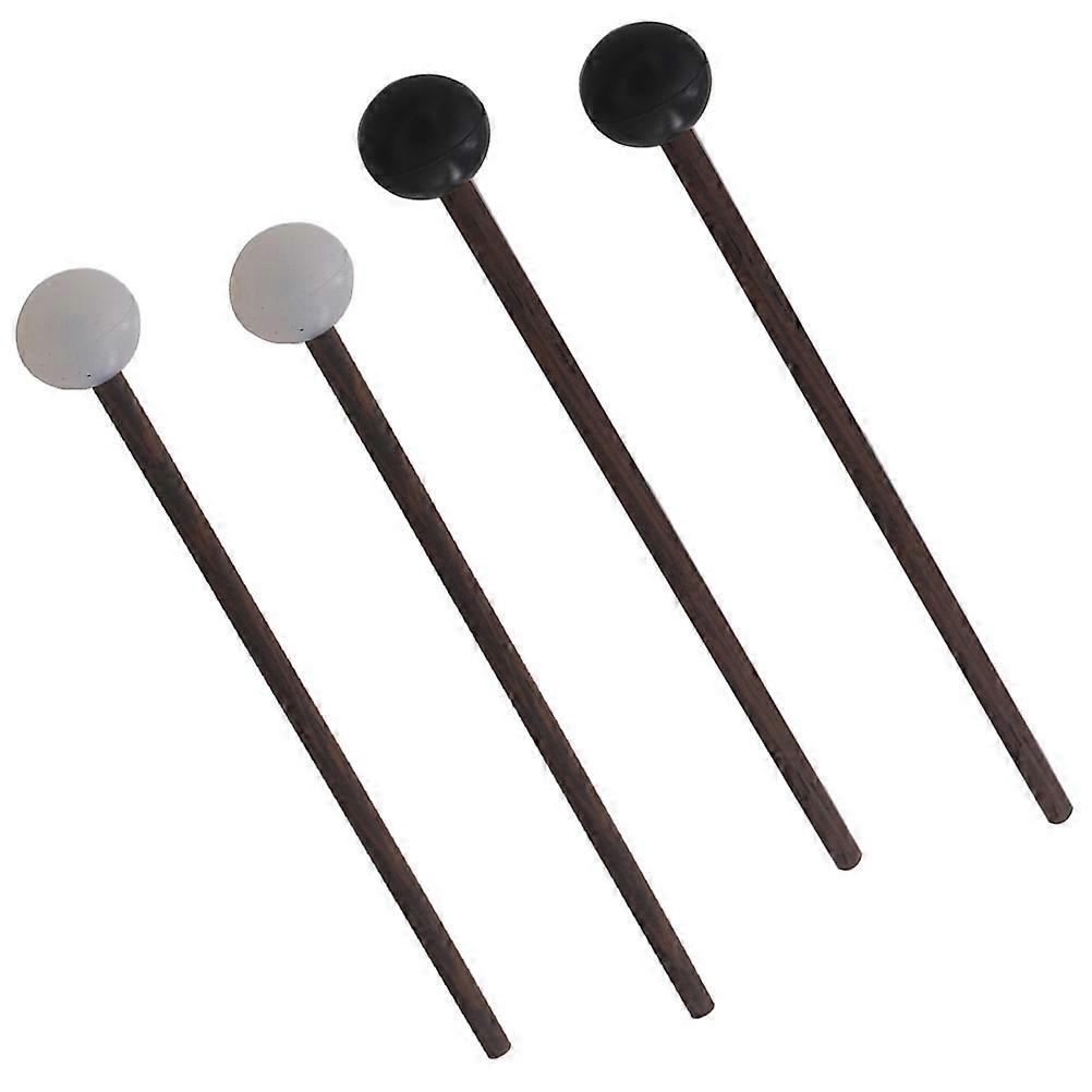 Tongue Drum Mallets for Practice 2 Pairs Rubber Percussion Drumsticks Safe Durable Assorted Color