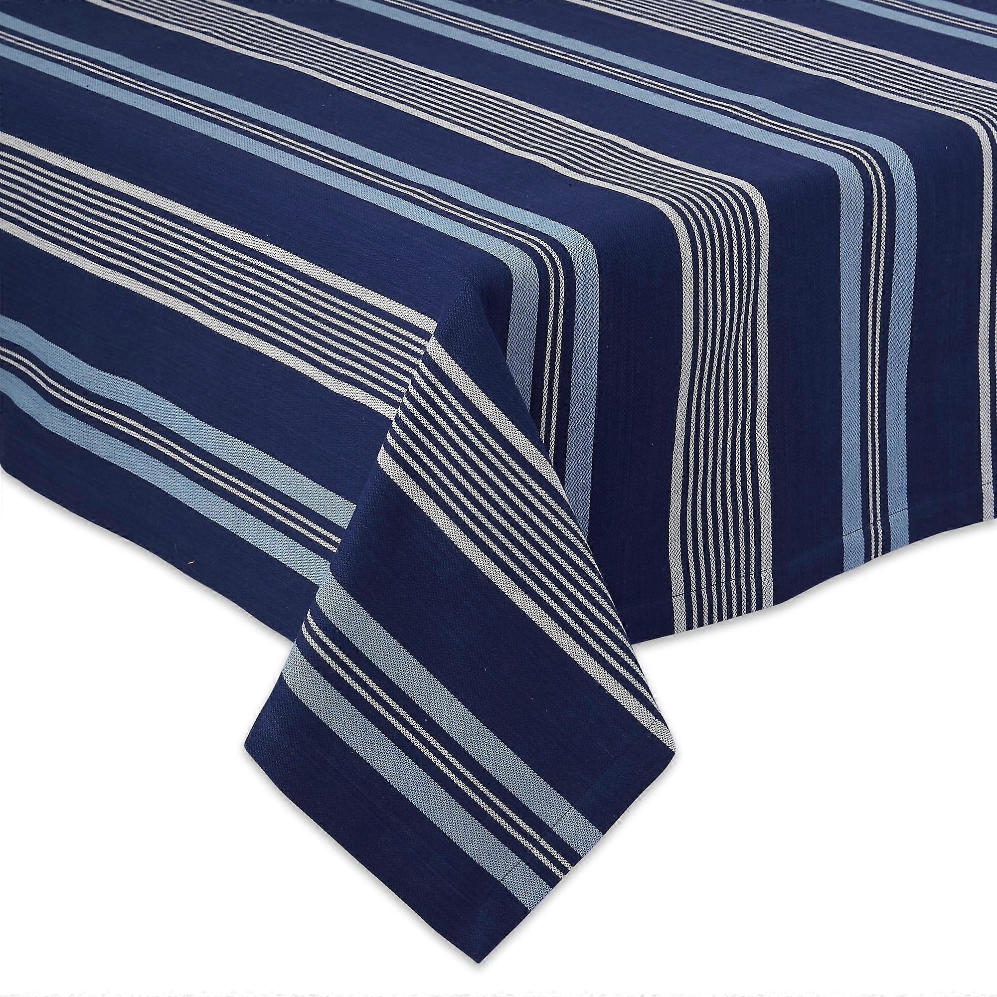 DII Maritime Stripe Tablecloth - 52" x 52"