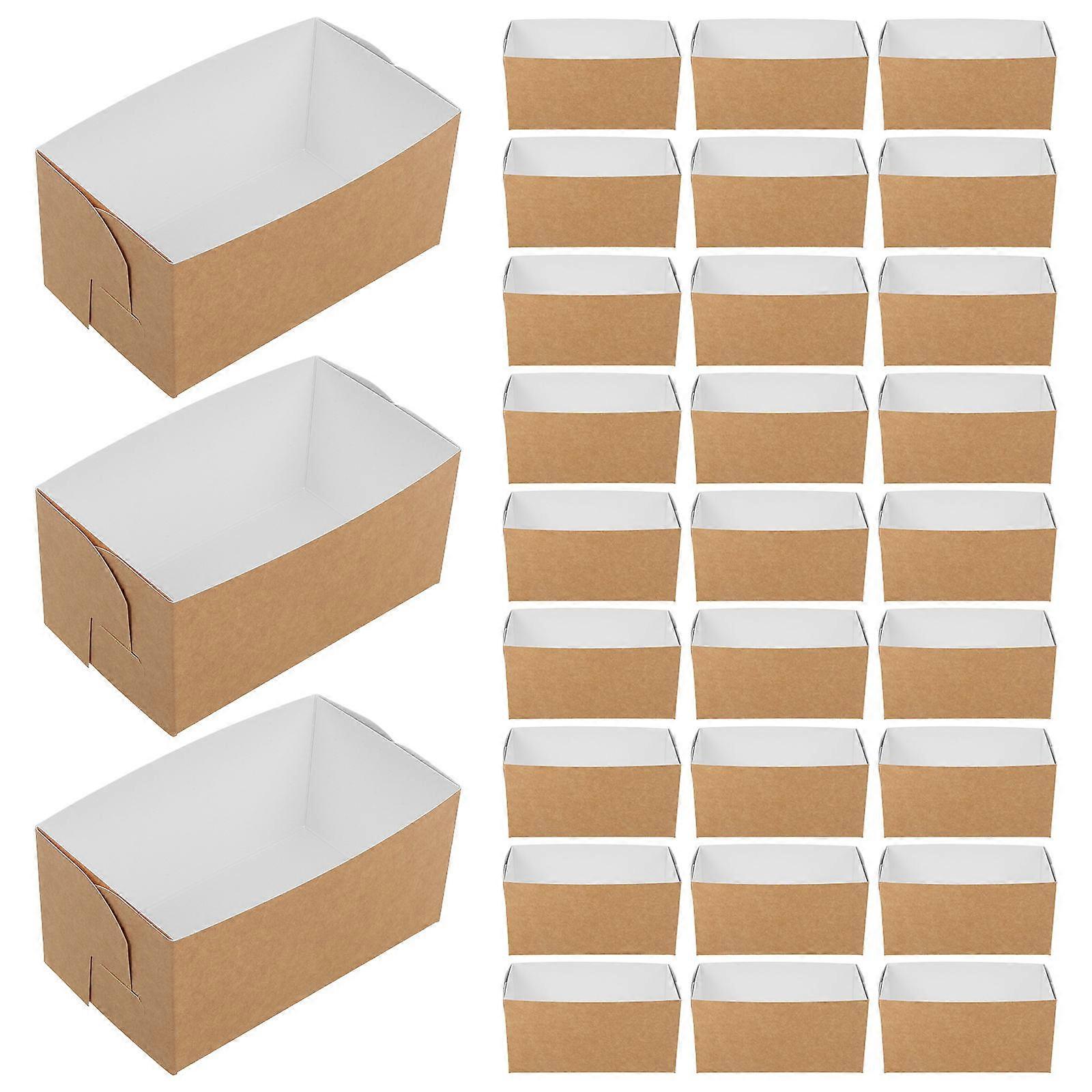 50Pcs Breakfast Packing Boxes for Storage Sandwich Boxes Assorted Color