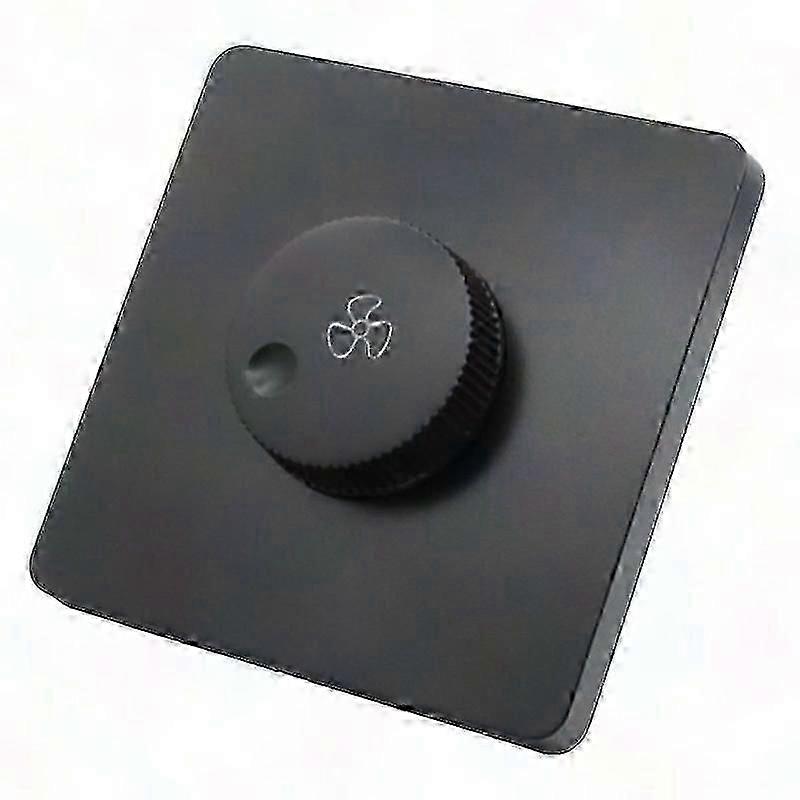 220V Ceiling Fan Speed Control Switch Wall Button Dimmer Stepless AdjustableBlack  Edition 1210