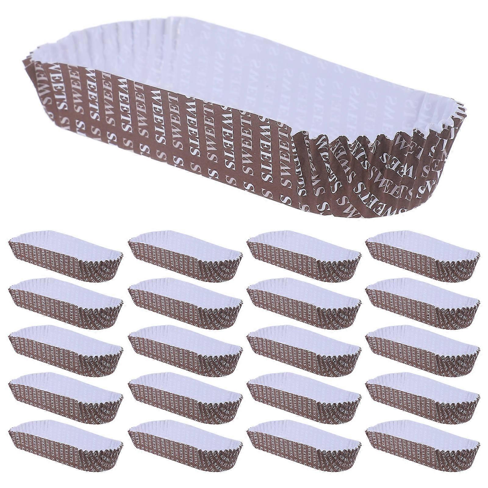 Paper Hot Dog for Use 100Pcs Brown