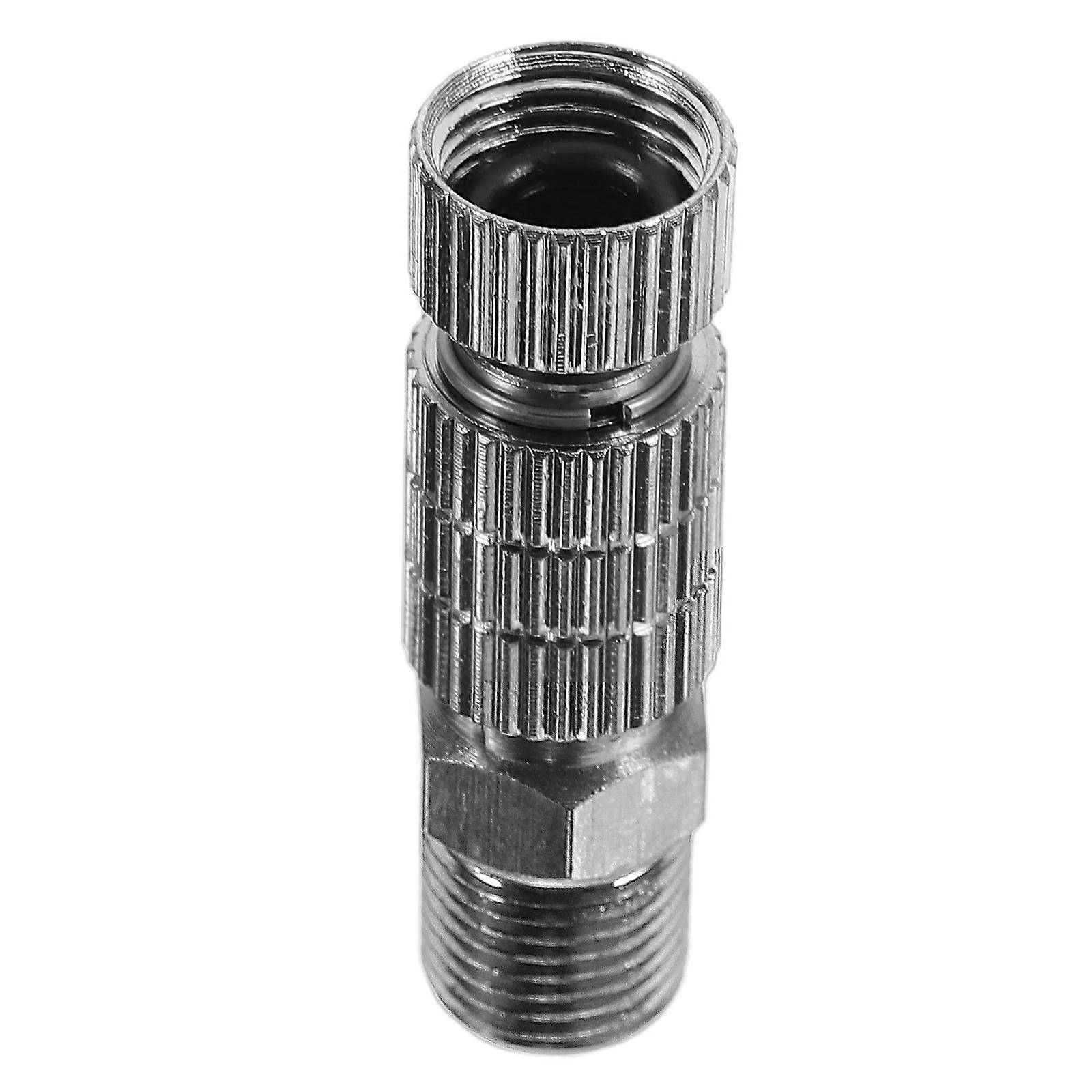 Silver Metal Airbrush Quick Connector Adapter for Connecting Use 1Set