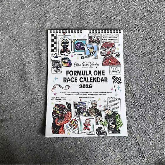 2026 F1 Scrapbook Race Calendar  Ultimate Fans Wall Calendar | Formula Racing Season Tracker, Memory Keepsake, Perfect Motorsport Gift for Race Enthus