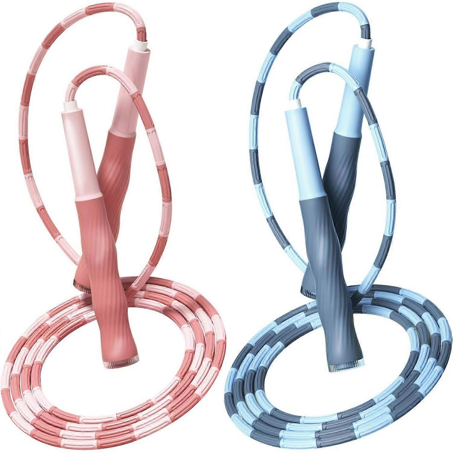 Upgraded Soft Beaded Jump Rope for Kids,Tangle-Free Segmented Kids Jump Rope with Soft Anti-slip Handles（Y1441）