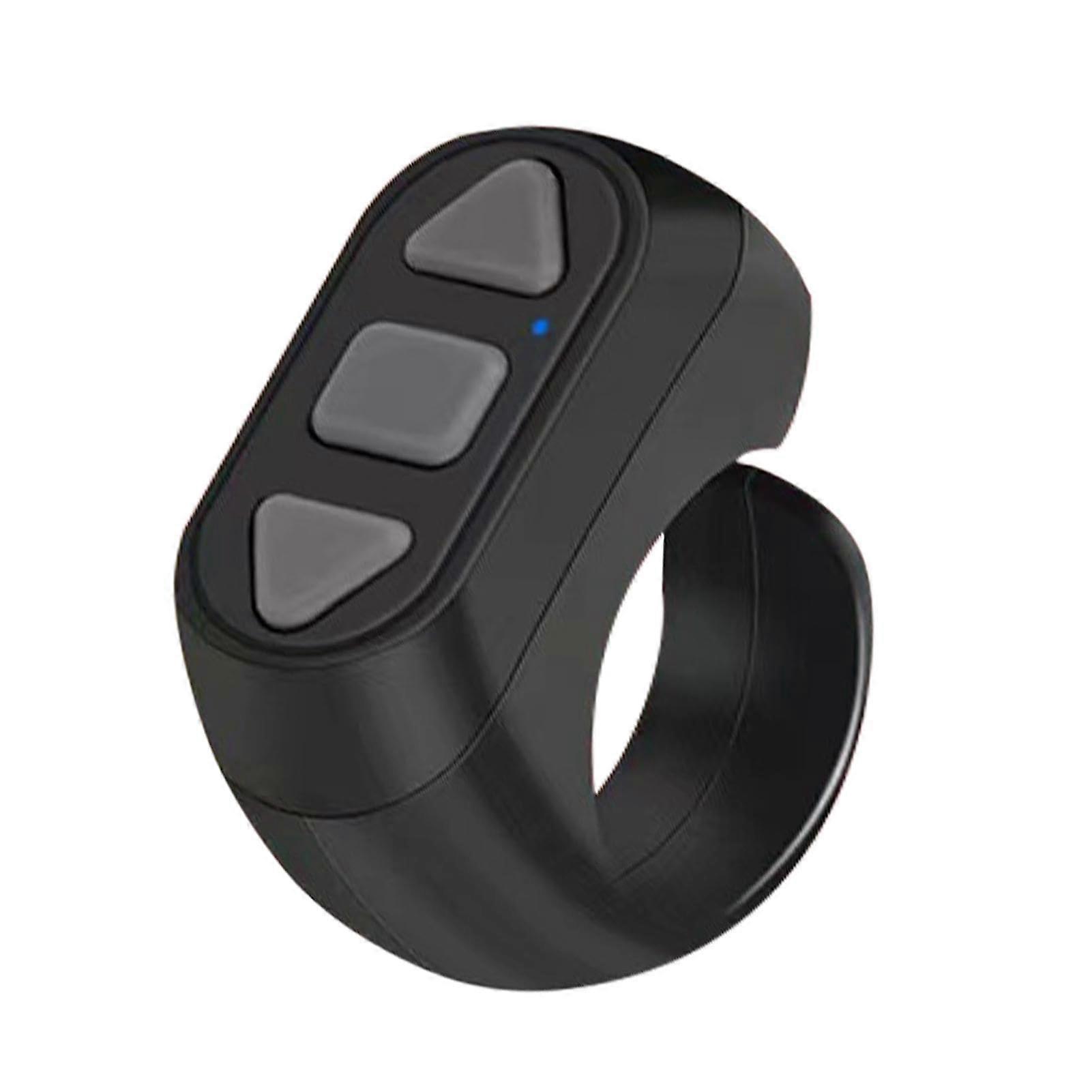 Bluetooth Remote Control Ring with Ergonomic Thumb Grip for Selfies, Scrolling and Presentations