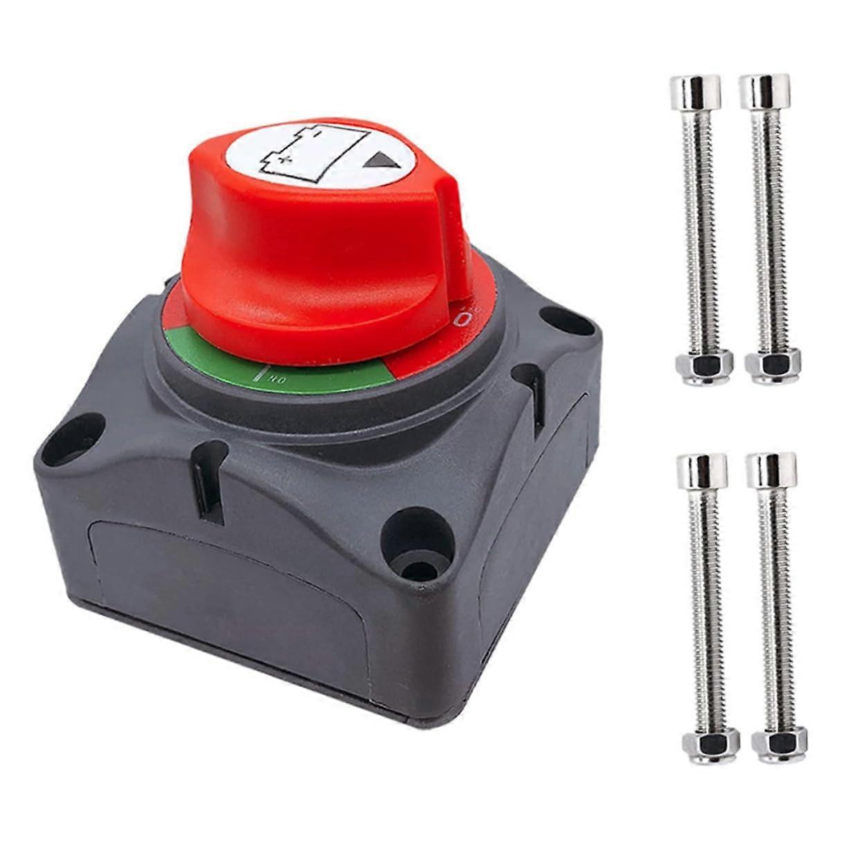 Battery Isolator Switch For Car Battery Cut Off Master Isolator Terminals Sleeves Easy Install RV ATV Boat UTV