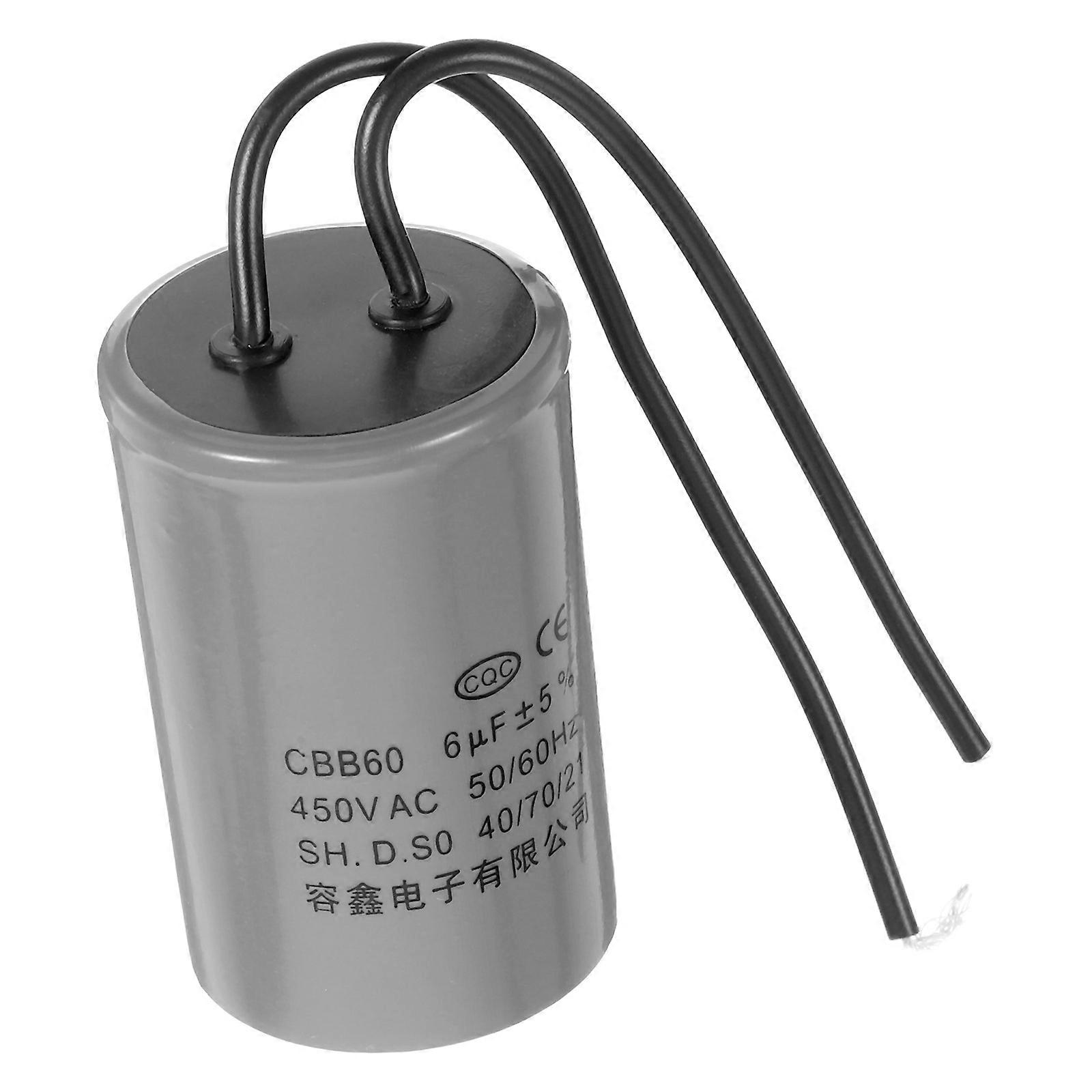 Electric Capacitor Cbb60 Motor Run Capacitor for Washing Machine Made of PP