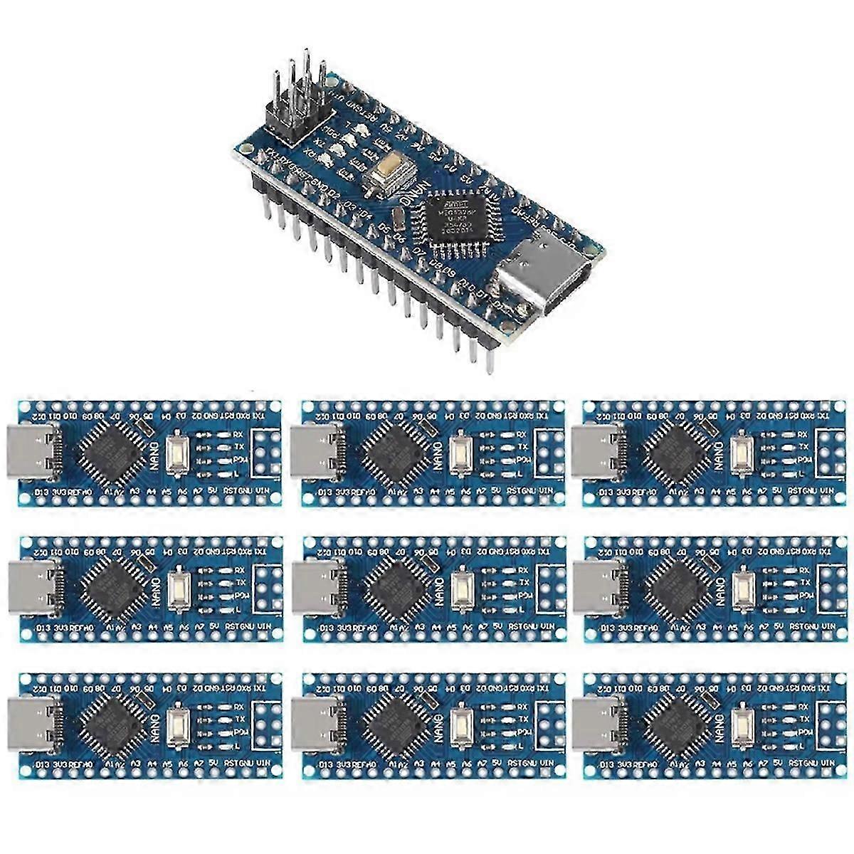 10pcs for Arduino Nano V 3.0 Atmega328 Controller Compatible Board Module PCB Development Board TYPE Edition 1218
