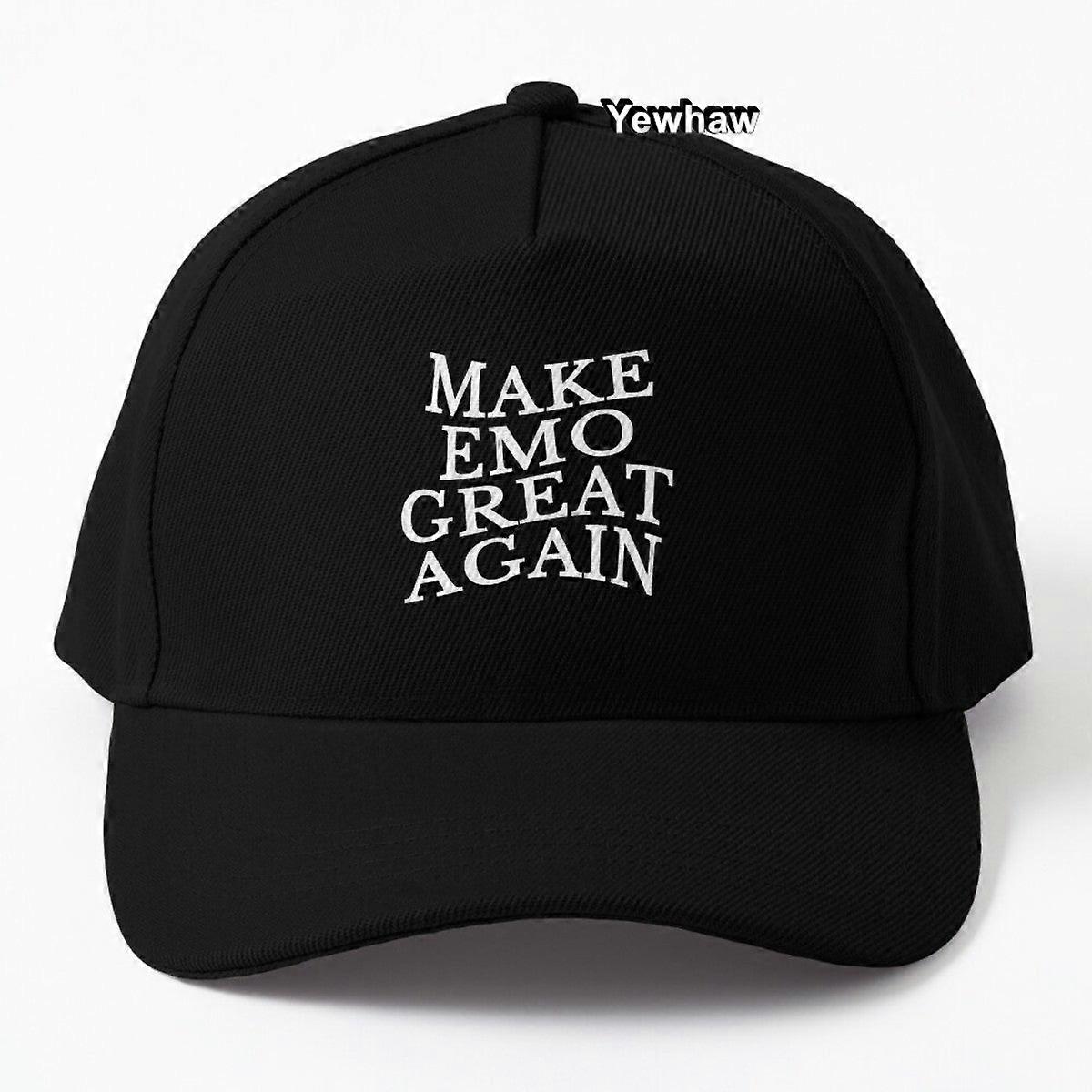 Let's Make Emo Great Again Baseball Cap Mega Make Emo Great Again Emo Music