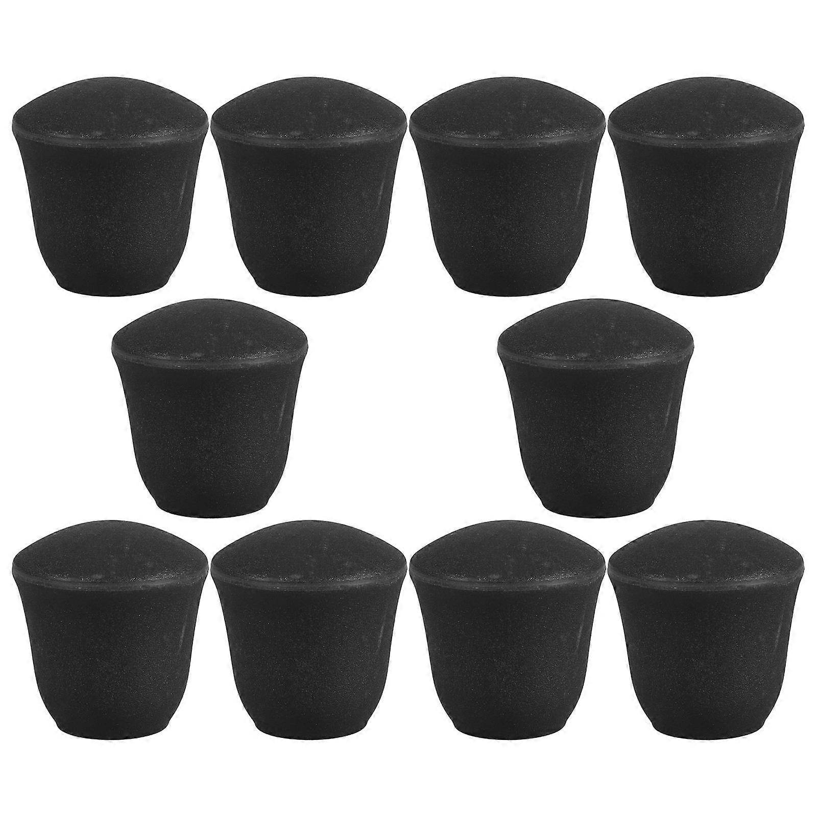 Black Non Slip Universal Pot Lid Handle Replacement Bakelite Knob 10Pcs