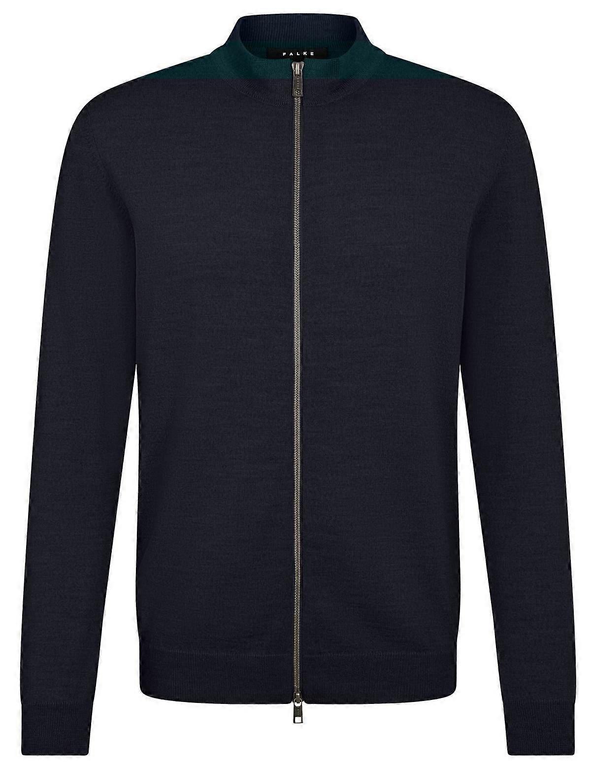 Falke Merino X-Fine Zip Jacket - Night Sky Navy
